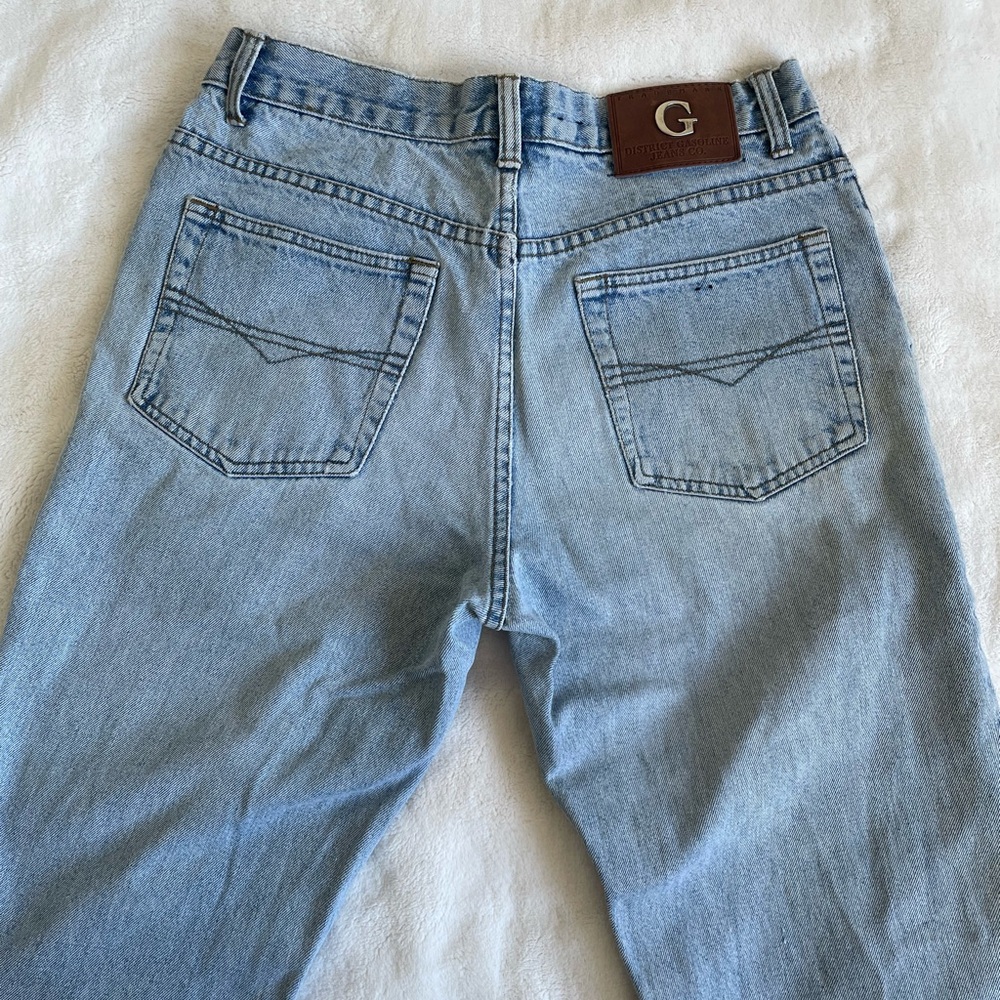 Vintage gasoline jeans light/medium wash size 31 high rise full length